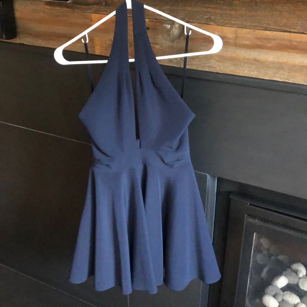 Low cut halter dress